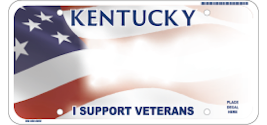 Kentucky Veterans License Plate